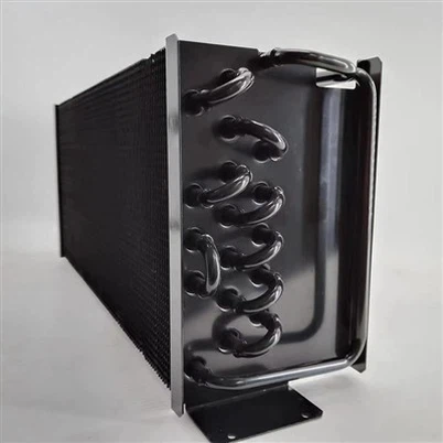 Aangepaste koperen buis aluminium vin lucht water warmtewisselaar koelstoom condensor